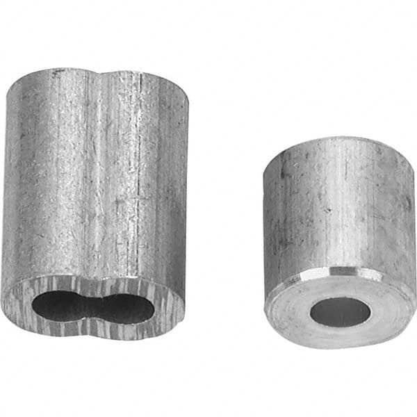 Campbell - Wire Rope Hardware & Accessories Type: Cable Ferrule For Rope Diameter: 1/8 (Inch) - Best Tool & Supply