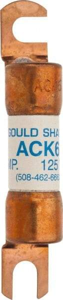 Ferraz Shawmut - 6 Amp Time Delay Round Forklift & Truck Fuse - 125VAC, 125VDC, 3.07" Long x 0.5" Wide, Bussman ACK6, Ferraz Shawmut ACK6 - Best Tool & Supply