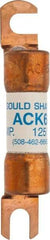 Ferraz Shawmut - 6 Amp Time Delay Round Forklift & Truck Fuse - 125VAC, 125VDC, 3.07" Long x 0.5" Wide, Bussman ACK6, Ferraz Shawmut ACK6 - Best Tool & Supply