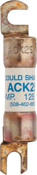 Ferraz Shawmut - 25 Amp Time Delay Round Forklift & Truck Fuse - 125VAC, 125VDC, 3.07" Long x 0.5" Wide, Bussman ACK25, Ferraz Shawmut ACK25 - Best Tool & Supply