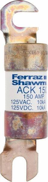 Ferraz Shawmut - 150 Amp Time Delay Round Forklift & Truck Fuse - 125VAC, 125VDC, 4.72" Long x 1" Wide, Bussman ACK150, Ferraz Shawmut ACK150 - Best Tool & Supply