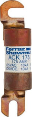 Ferraz Shawmut - 175 Amp Time Delay Round Forklift & Truck Fuse - 125VAC, 125VDC, 4.72" Long x 1" Wide, Bussman ACK175, Ferraz Shawmut ACK175 - Best Tool & Supply