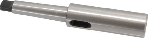 Interstate - MT3 Inside Morse Taper, MT3 Outside Morse Taper, Extension Morse Taper to Morse Taper - 8-1/2" OAL, Medium Carbon Steel, Soft with Hardened Tang - Exact Industrial Supply