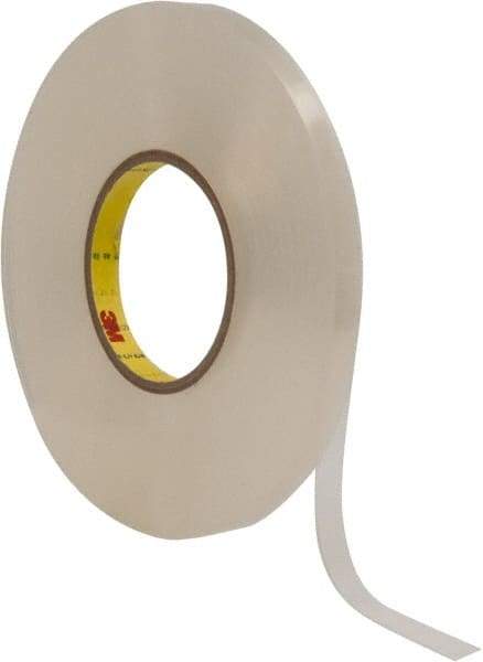 3M - 1/2" x 27 Yd Acrylic Adhesive Double Sided Tape - 1/32" Thick, Clear, Acrylic Foam Liner, Continuous Roll, Series 4658F - Best Tool & Supply