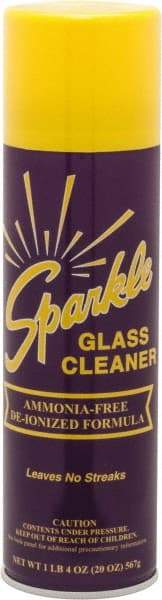 Made in USA - 20 oz Aerosol Unscented Glass Cleaner - Use on Glass Surfaces, Plexiglass - Best Tool & Supply