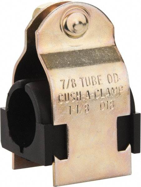 ZSI - 7/8" Pipe, Tube Clamp with Cushion - Dichromate - Best Tool & Supply