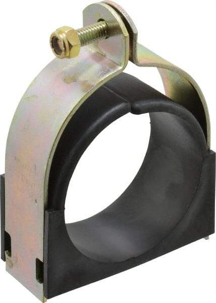 ZSI - 3-1/8" Pipe, Tube Clamp with Cushion - Dichromate - Best Tool & Supply