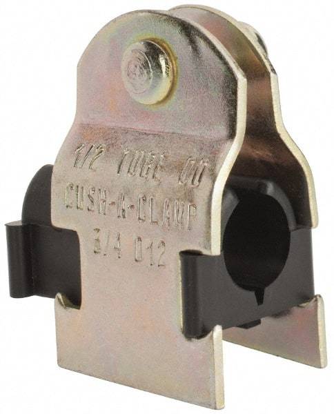 ZSI - 1/4" Pipe," Pipe Clamp with Cushion - Dichromate - Best Tool & Supply