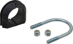 ZSI - 1-1/2" Pipe, Steel U Bolt Clamp with Cushion - Electro Galvanized, 3/4" Panel Thickness - Best Tool & Supply