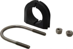 ZSI - 1" Pipe, Grade 316 Stainless Steel U Bolt Clamp with Cushion - 1/2" Panel Thickness - Best Tool & Supply