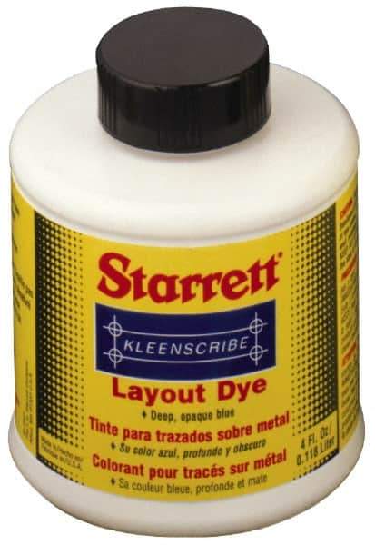 Starrett - Blue Layout Fluid - 32 Ounce Can - Best Tool & Supply