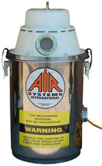 AIR Systems - 2 Gal, Stainless Steel Tank, Dry, Toxic Dust Vacuum Cleaner - 1.3 hp, 7.5 Amps - Best Tool & Supply