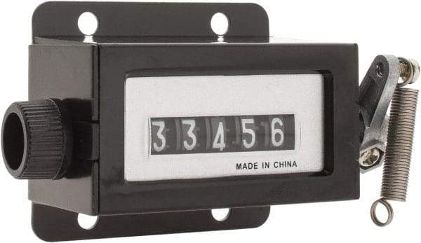 Value Collection - 5 Digit Mechanical & Digital Display Counter - Rotary Knob Reset - Best Tool & Supply