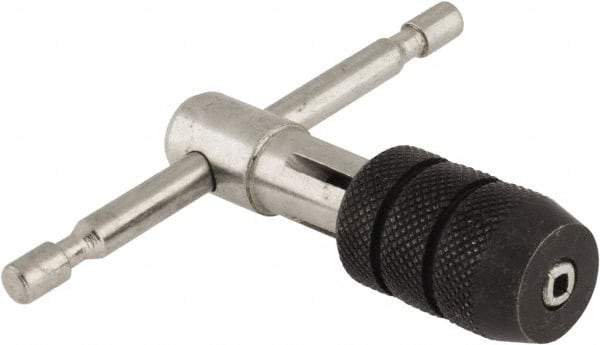 Interstate - 5/32 to 1/4" Tap Capacity, T Handle Tap Wrench - 2-3/4" Overall Length - Best Tool & Supply