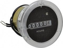 Trumeter - 6 Digit Wheel Display Hour Meter - No Reset - Best Tool & Supply