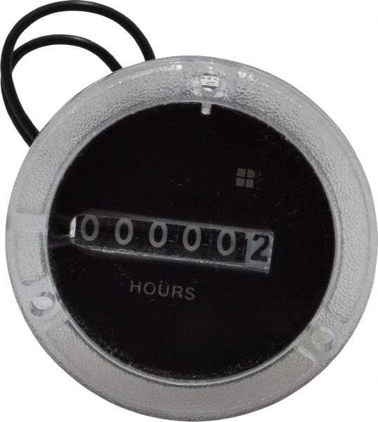 Trumeter - 6 Digit Wheel Display Hour Meter - No Reset - Best Tool & Supply