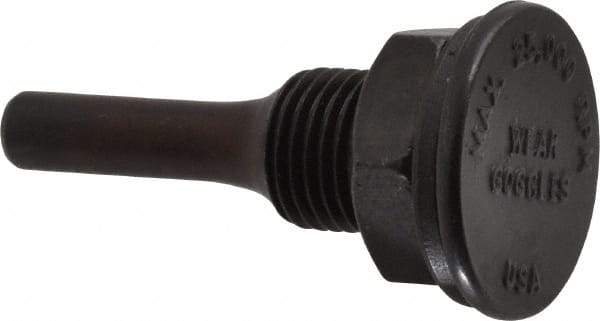 Weiler - 1/2" Arbor Hole to 1/4" Shank Diam Drive Arbor - For 3" Small Diam Wheel Brushes - Best Tool & Supply