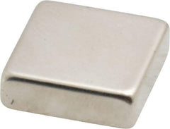 Eclipse - 16.5 Lb Max Holding Capacity Neodymium Rare Earth Block Magnet - 3/4" Long x 3/4" Wide x 1/4" High, 248°F Max Operating Temp - Best Tool & Supply