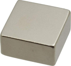 Eclipse - 43.9 Lb Max Holding Capacity Neodymium Rare Earth Block Magnet - 1" Long x 1" Wide x 1/2" High, 248°F Max Operating Temp - Best Tool & Supply