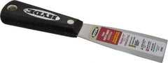 Hyde Tools - 1-1/2" Wide Stainless Steel Putty Knife - Flexible, Nylon Handle, 7-3/4" OAL - Best Tool & Supply