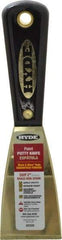 Hyde Tools - 2" Wide Brass Putty Knife - Stiff, Nylon Handle, 7-3/4" OAL - Best Tool & Supply