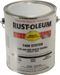 Rust-Oleum - 1 Gal Safety Green Gloss Finish Industrial Enamel Paint - Interior/Exterior, Direct to Metal, <450 gL VOC Compliance - Best Tool & Supply