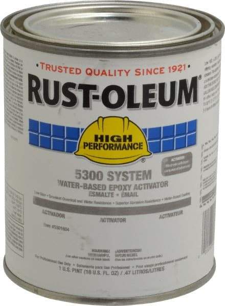 Rust-Oleum - 1 Pt Finish Coat Activator - 200 to 350 Sq Ft/Gal Coverage, <250 g/L VOC Content - Best Tool & Supply