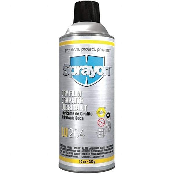 Sprayon - 10 oz Aerosol Dry Graphite Penetrant/Lubricant - Black, -40°F to 850°F, Food Grade - Best Tool & Supply