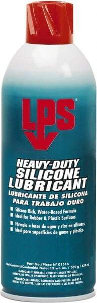 LPS - 16 oz Aerosol Dry Film/Silicone Penetrant/Lubricant - White, -40°F to 392°F, Food Grade - Best Tool & Supply