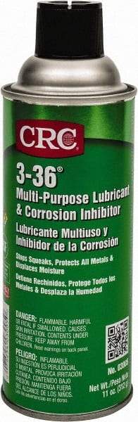 CRC - 11 oz Aerosol Nondrying Film Penetrant/Lubricant - Blue/Green & Clear, -50°F to 250°F, Food Grade - Best Tool & Supply