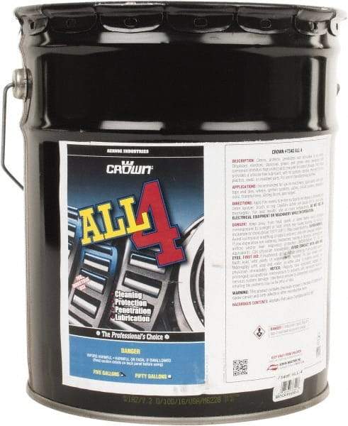 Crown - 5 Gal Pail Penetrant/Lubricant - Light Amber, 40°F to 110°F - Best Tool & Supply