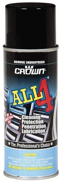 Crown - 10 oz Aerosol Penetrant/Lubricant - Light Amber, 40°F to 110°F - Best Tool & Supply