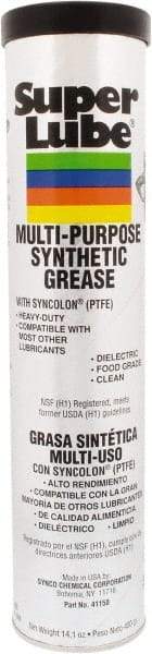 Synco Chemical - 400 g Cartridge Synthetic General Purpose Grease - Translucent White, Food Grade, 450°F Max Temp, NLGIG 2, - Best Tool & Supply