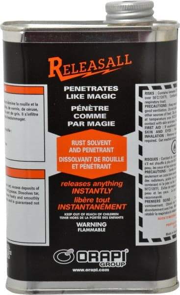 Releasall - 16 oz Rust Solvent/Penetrant - Comes in Can - Best Tool & Supply