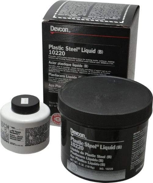 Devcon - 4 Lb Pail Two Part Epoxy - 45 min Working Time, Series Plastic Steel - Best Tool & Supply