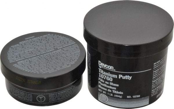 Devcon - 1 Lb Kit Gray Epoxy Resin Putty - 150°F (Wet), 350°F (Dry) Max Operating Temp, 16 hr Full Cure Time - Best Tool & Supply