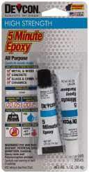 Devcon - 0.5 oz Tube Two Part Epoxy - 4 to 5 min Working Time - Best Tool & Supply