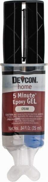 Devcon - 25 mL Cartridge Two Part Epoxy - 4 to 5 min Working Time - Best Tool & Supply