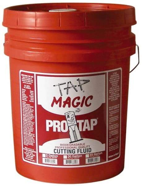 Tap Magic - Tap Magic ProTap, 5 Gal Pail Cutting & Tapping Fluid - Semisynthetic, For Boring, Broaching, Drilling, Engraving, Facing, Milling, Reaming, Sawing, Threading, Turning - Best Tool & Supply