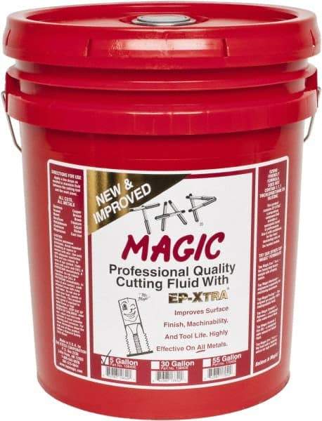 Tap Magic - Tap Magic EP-Xtra, 5 Gal Pail Cutting & Tapping Fluid - Semisynthetic, For Boring, Broaching, Drilling, Engraving, Facing, Milling, Reaming, Sawing, Threading, Turning - Best Tool & Supply