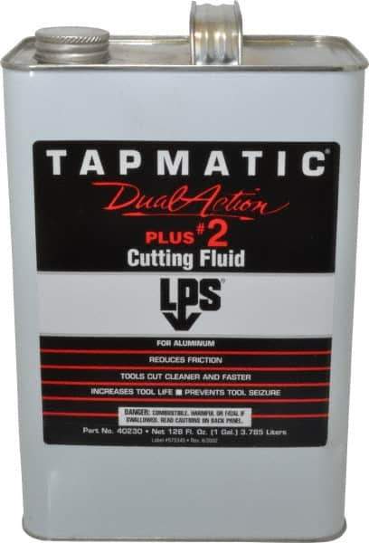 LPS - Tapmatic Plus #2, 1 Gal Bottle Cutting & Tapping Fluid - Synthetic, For Boring, Broaching, Drawing, Drilling, Engraving, Facing, Finishing, Grinding, Milling, Reaming, Sawing, Stamping, Tapping, Threading, Turning - Best Tool & Supply