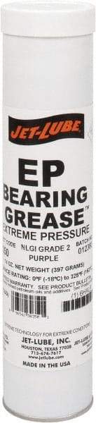 Jet-Lube - 14 oz Cartridge Extreme Pressure Grease - Purple, Extreme Pressure, 325°F Max Temp, NLGIG 2, - Best Tool & Supply