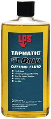 LPS - Tapmatic #1 Gold, 1 Pt Bottle Cutting & Tapping Fluid - Straight Oil, For Boring, Broaching, Drilling, Engraving, Facing, Milling, Reaming, Sawing, Tapping, Threading, Turning - Best Tool & Supply