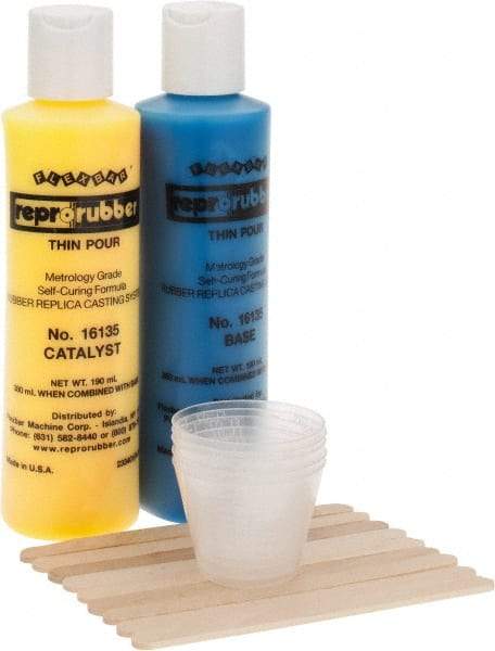 Flexbar - 380 ml Thin Pour Kit - Metrology Casting Material - Best Tool & Supply