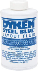 Dykem - Blue Layout Fluid - 8 Ounce Brush Top Can - Best Tool & Supply