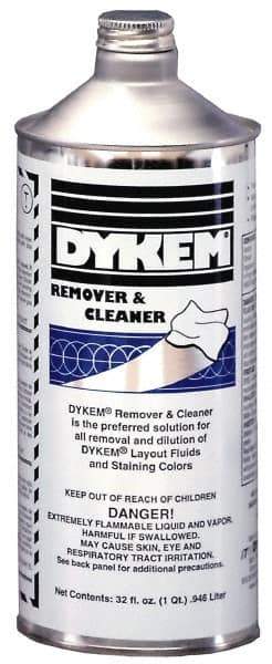 Dykem - Layout Fluid Remover and Thinner - 32 Ounce Bottle - Best Tool & Supply