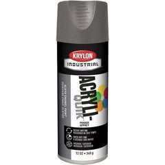 Krylon - Gray, 12 oz Net Fill, Gloss, Primer Spray Paint - 15 to 20 Sq Ft per Can, 16 oz Container - Best Tool & Supply