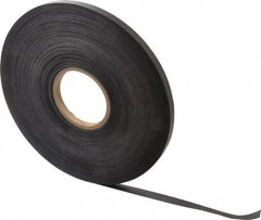 Mag-Mate - 200' Long x 1/2" Wide x 1/32" Thick Flexible Magnetic Strip - 4 Lb Max Pull Force, 2 Linear Ft/Lb Magnetic Pull Force, Plain Back - Best Tool & Supply