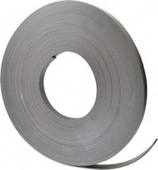 Mag-Mate - 100' Long x 3/4" Wide x 1/8" Thick Flexible Magnetic Strip - 12 Lb Max Pull Force, 14 Linear Ft/Lb Magnetic Pull Force, Plain Back - Best Tool & Supply