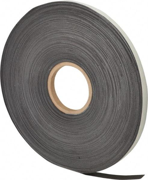 Mag-Mate - 200' Long x 1/2" Wide x 1/32" Thick Flexible Magnetic Strip - 4 Lb Max Pull Force, 2 Linear Ft/Lb Magnetic Pull Force, Adhesive Back - Best Tool & Supply